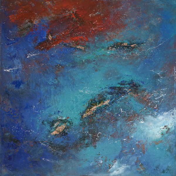 Abstract Art Sea Blue Themed