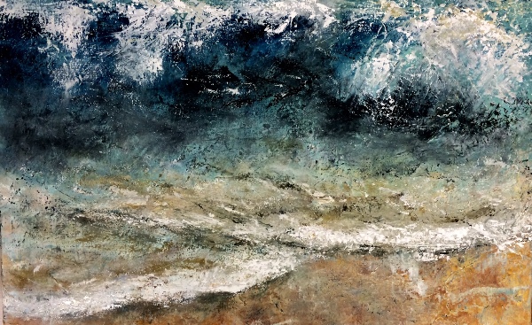 Beach abstract art